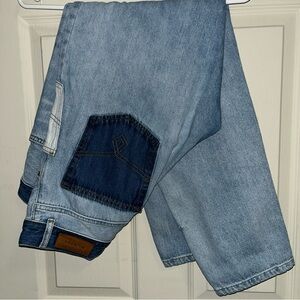 Munthe Reeta Jeans Size 40 High Rise Fit Organic Cotton PatchPocket Straight Leg